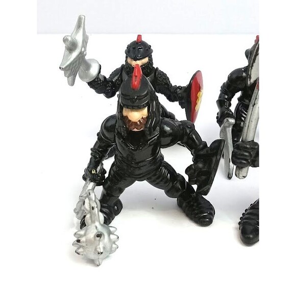 Fisher Price Great Adventures Black Knights Lot Figures - Picture 3 of 11